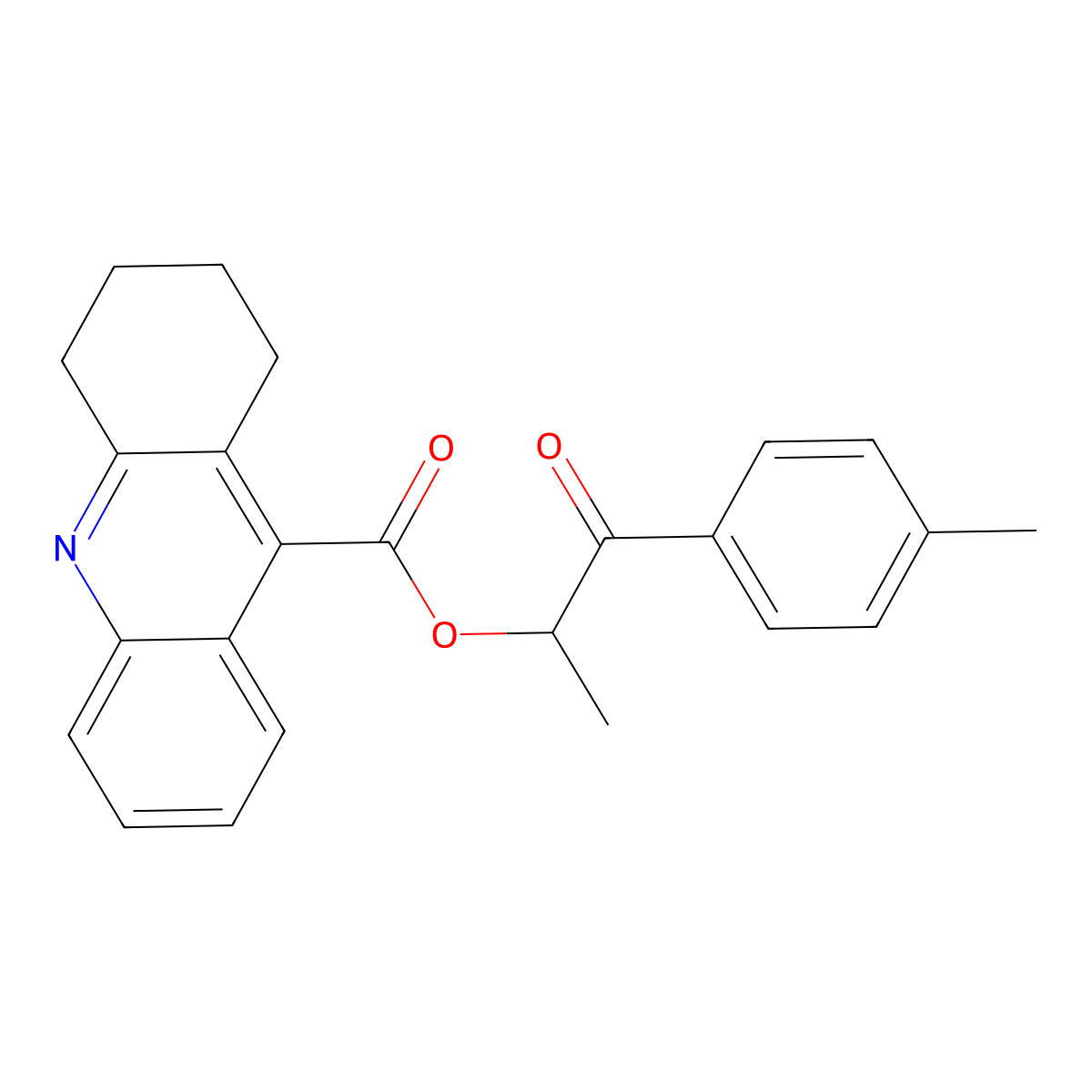 1-(4-Methylphenyl)-1-oxopropan-2-yl 1,2,3,4-tetrahydroacridine-9-carboxylate molecular structure, CAS 433691-45-3