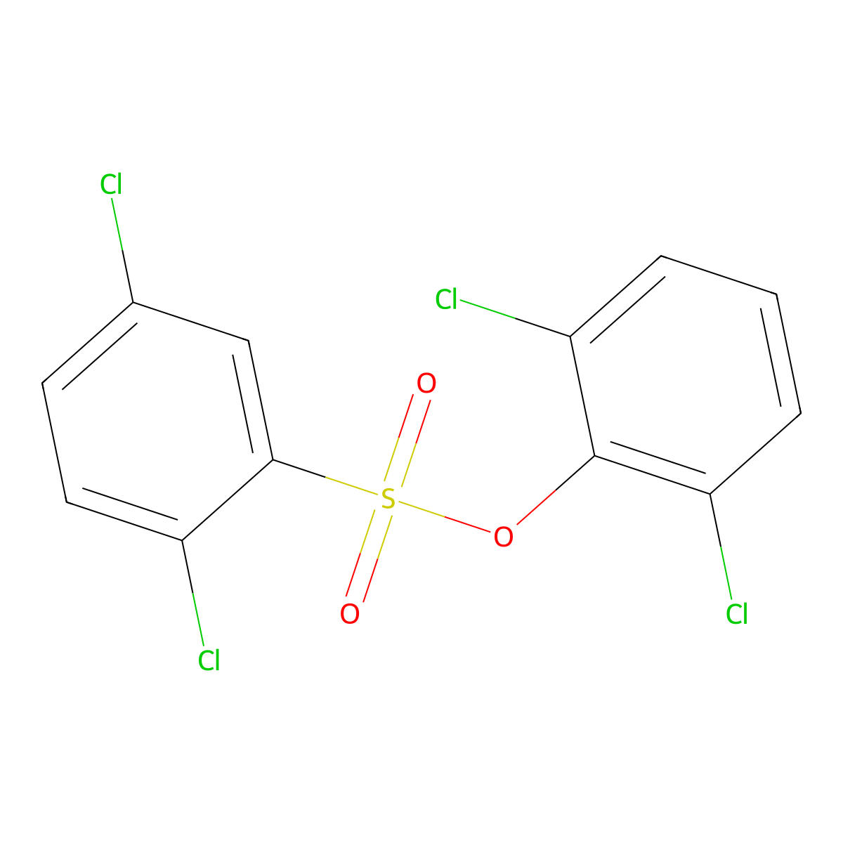 2,6-Dichlorophenyl 2,5-dichlorobenzenesulfonate molecular structure, CAS 433691-73-7
