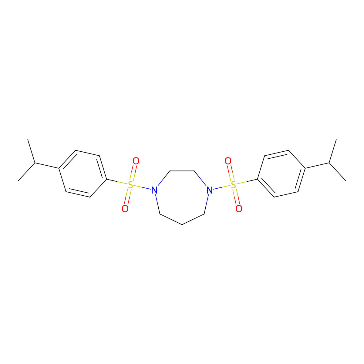 1,4-Bis[(4-isopropylphenyl)sulfonyl]-1,4-diazepane molecular structure, CAS 433695-33-1
