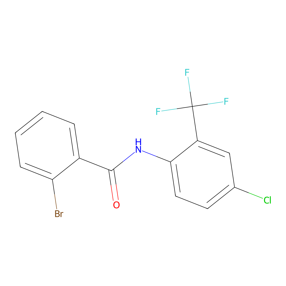 2-bromo-N-[4-chloro-2-(trifluoromethyl)phenyl]benzamide molecular structure, CAS 433697-22-4