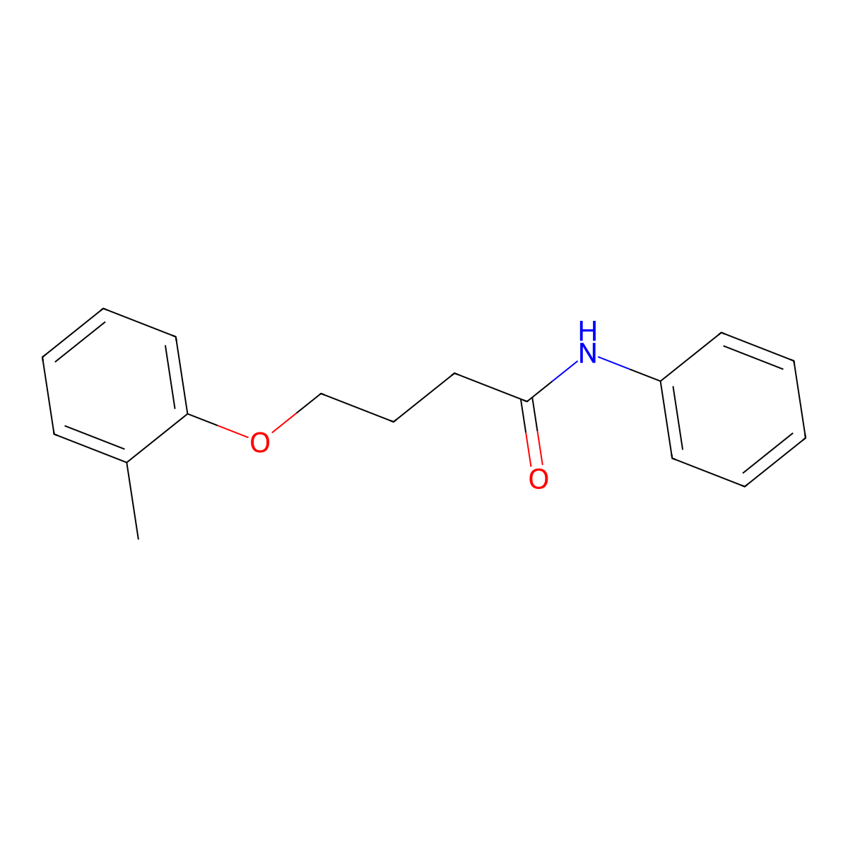 4-(2-methylphenoxy)-N-phenylbutanamide molecular structure, CAS 433697-91-7