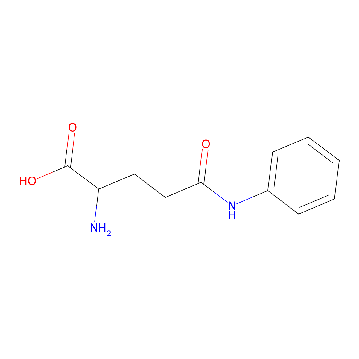DL-Glutamic acid gamma-anilide molecular structure, CAS 4337-38-6