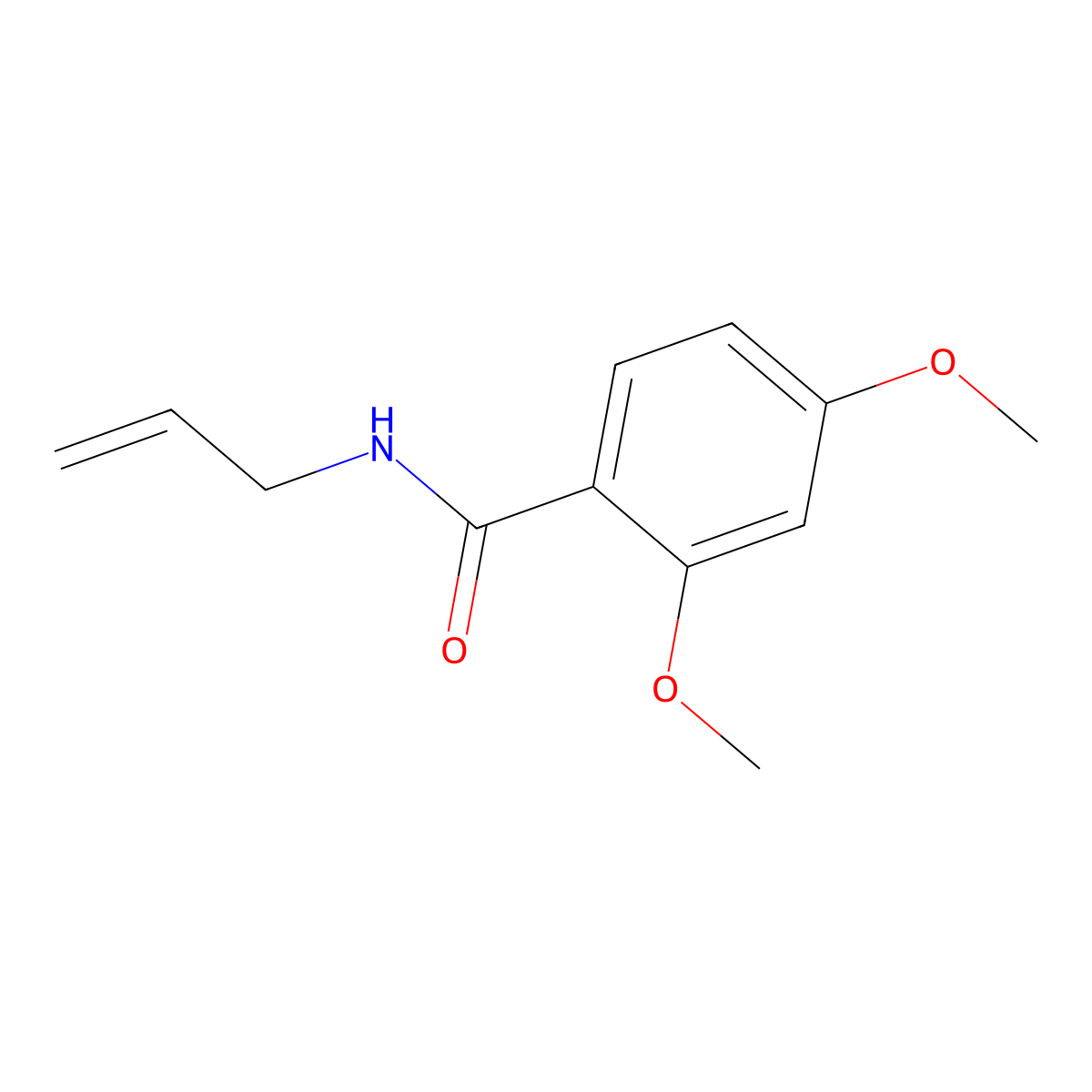N-allyl-2,4-dimethoxybenzamide molecular structure, CAS 433701-73-6