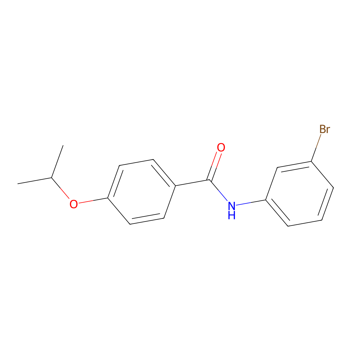 N-(3-bromophenyl)-4-(propan-2-yloxy)benzamide molecular structure, CAS 433705-21-6