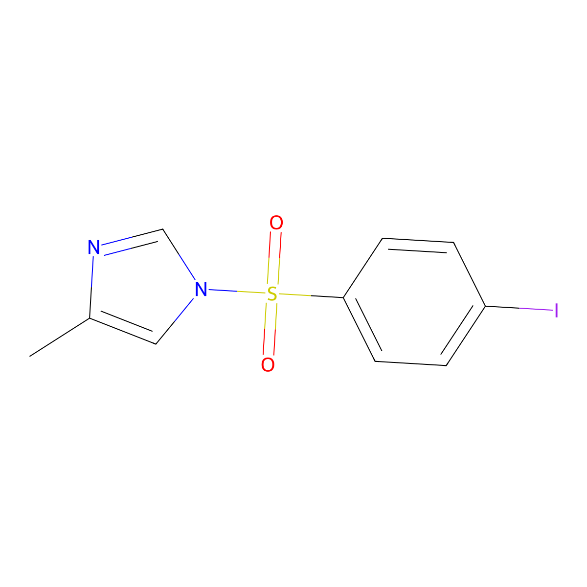 1-(4-iodobenzenesulfonyl)-4-methyl-1H-imidazole molecular structure, CAS 433705-50-1