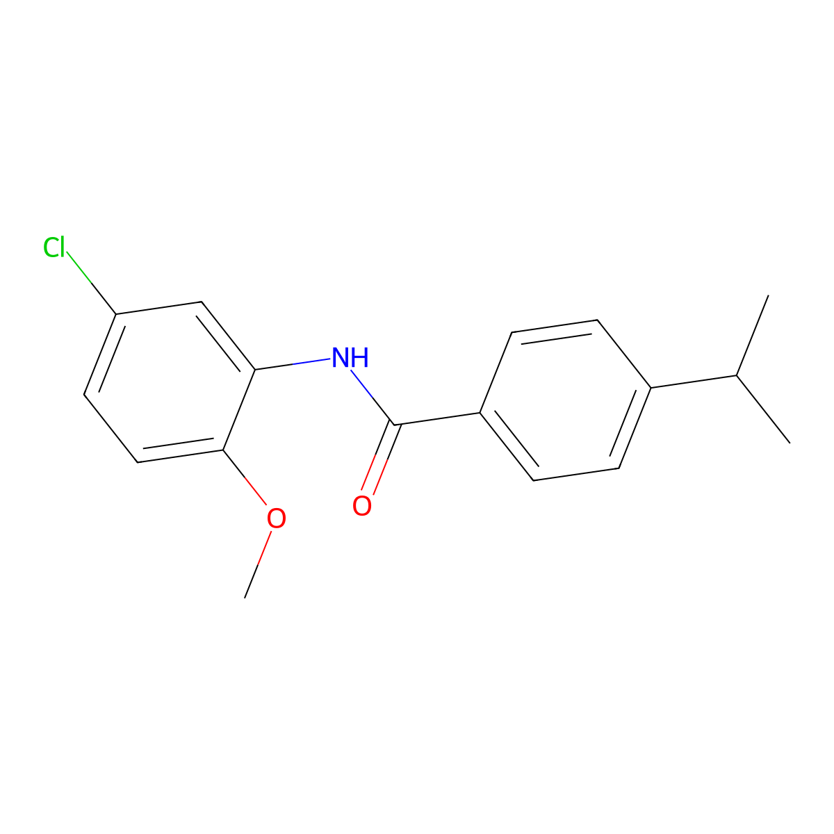 N-(5-chloro-2-methoxyphenyl)-4-propan-2-ylbenzamide molecular structure, CAS 433706-46-8