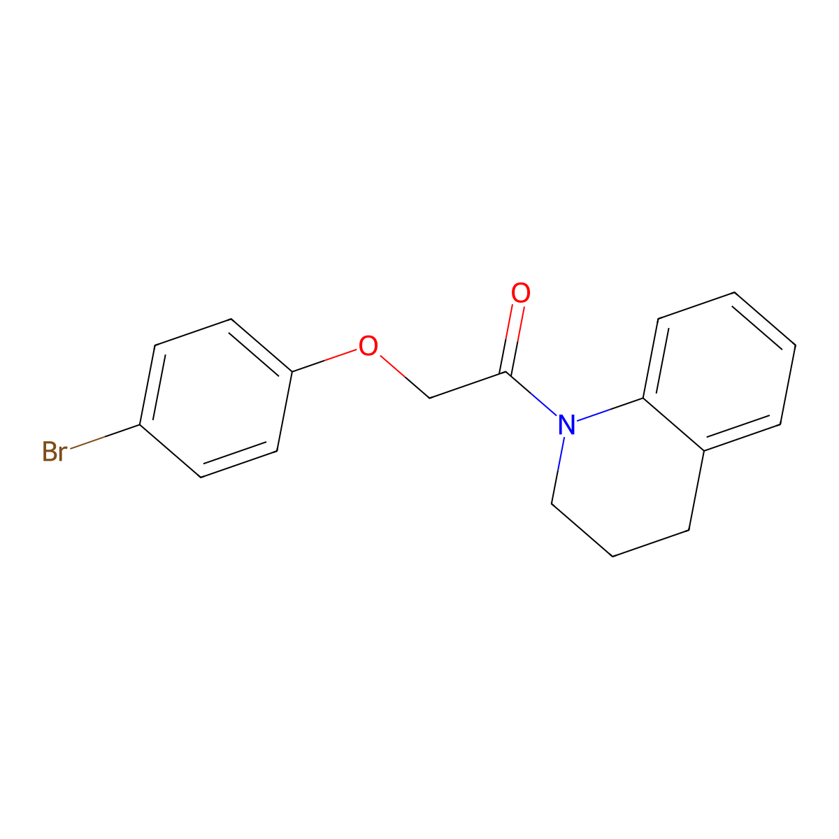 1-[(4-Bromophenoxy)acetyl]-1,2,3,4-tetrahydroquinoline molecular structure, CAS 433707-46-1