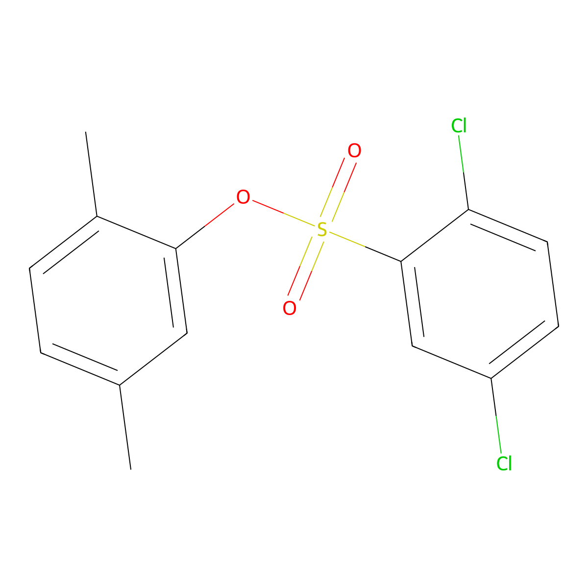 2,5-Dimethylphenyl 2,5-dichlorobenzenesulfonate molecular structure, CAS 433708-49-7