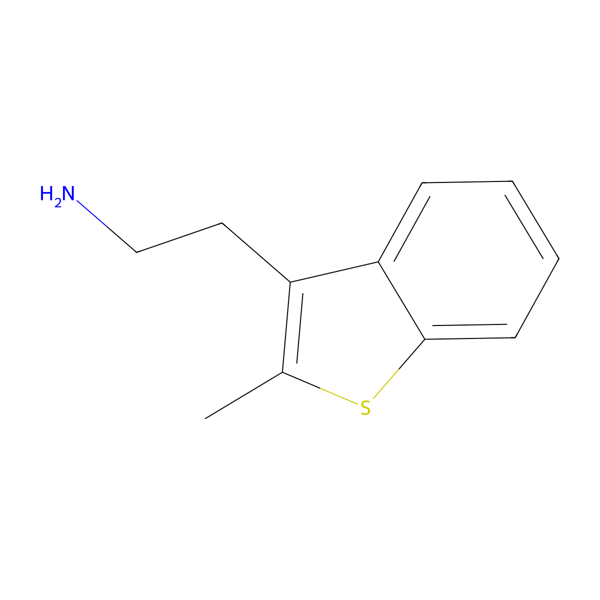 2-(2-Methyl-1-benzothiophen-3-yl)ethan-1-amine molecular structure, CAS 433728-77-9