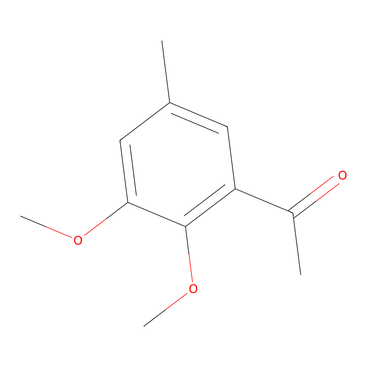1-(2,3-Dimethoxy-5-methylphenyl)ethanone molecular structure, CAS 433732-63-9