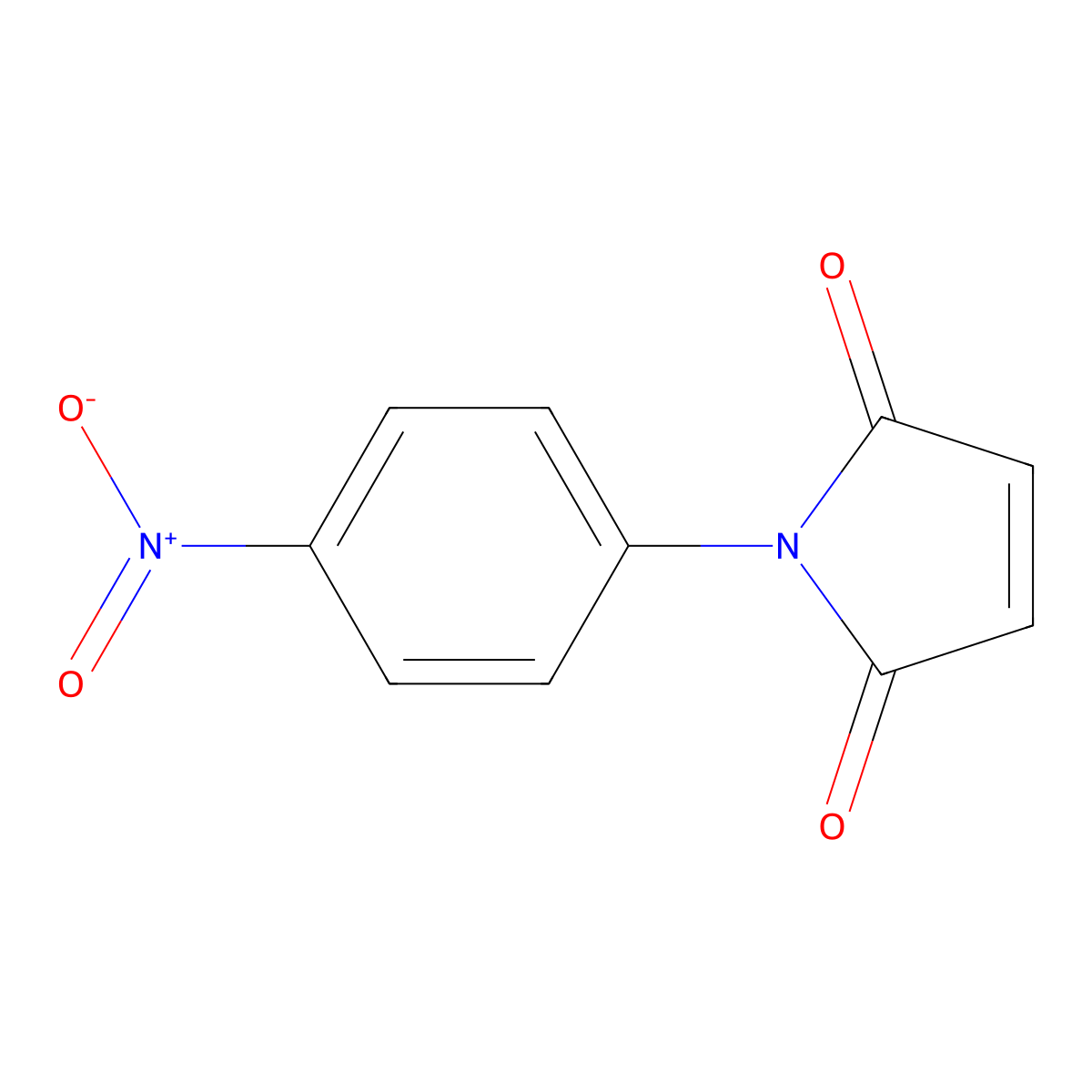 N-(4-Nitrophenyl)maleimide molecular structure, CAS 4338-06-1