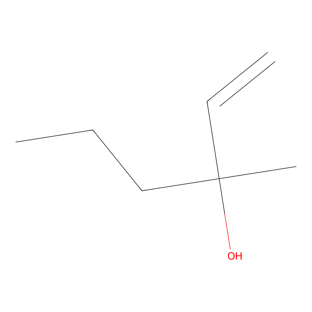1-Hexen-3-ol, 3-methyl- molecular structure, CAS 4339-05-3