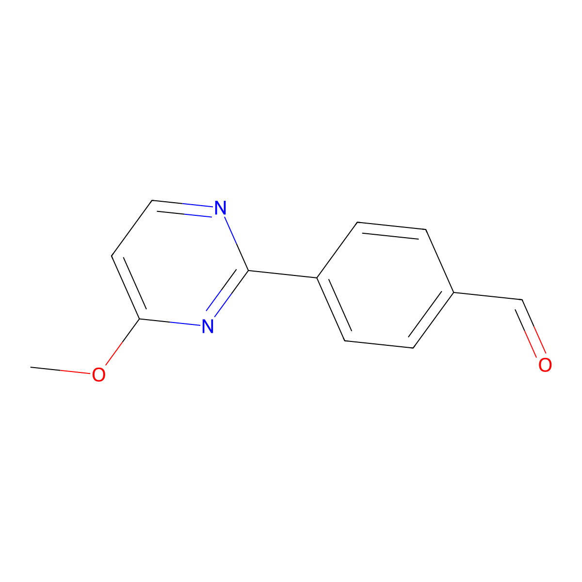 4-(4-Methoxypyrimidin-2-YL)benzaldehyde molecular structure, CAS 433920-94-6