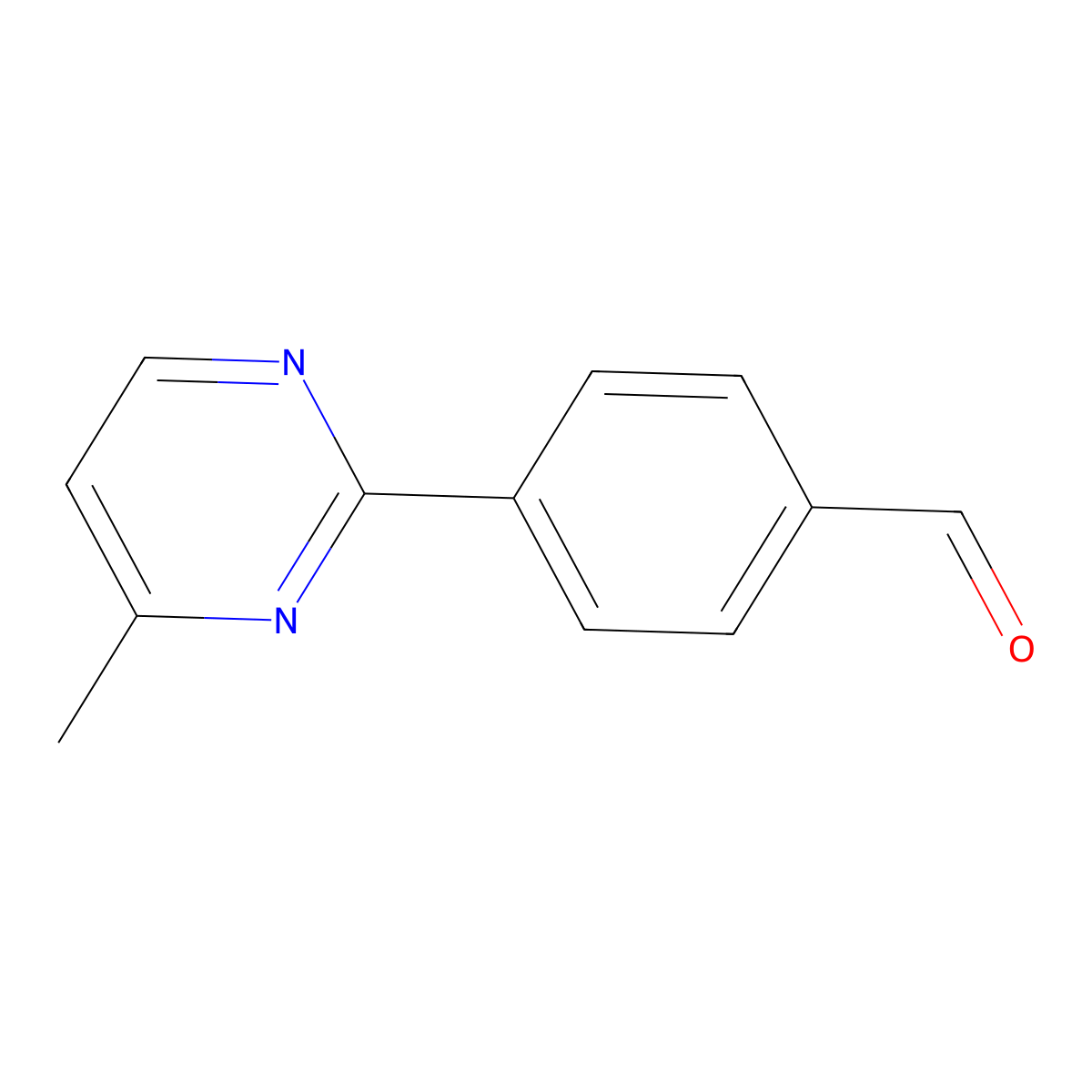 4-(4-Methylpyrimidin-2-YL)benzaldehyde molecular structure, CAS 433920-95-7