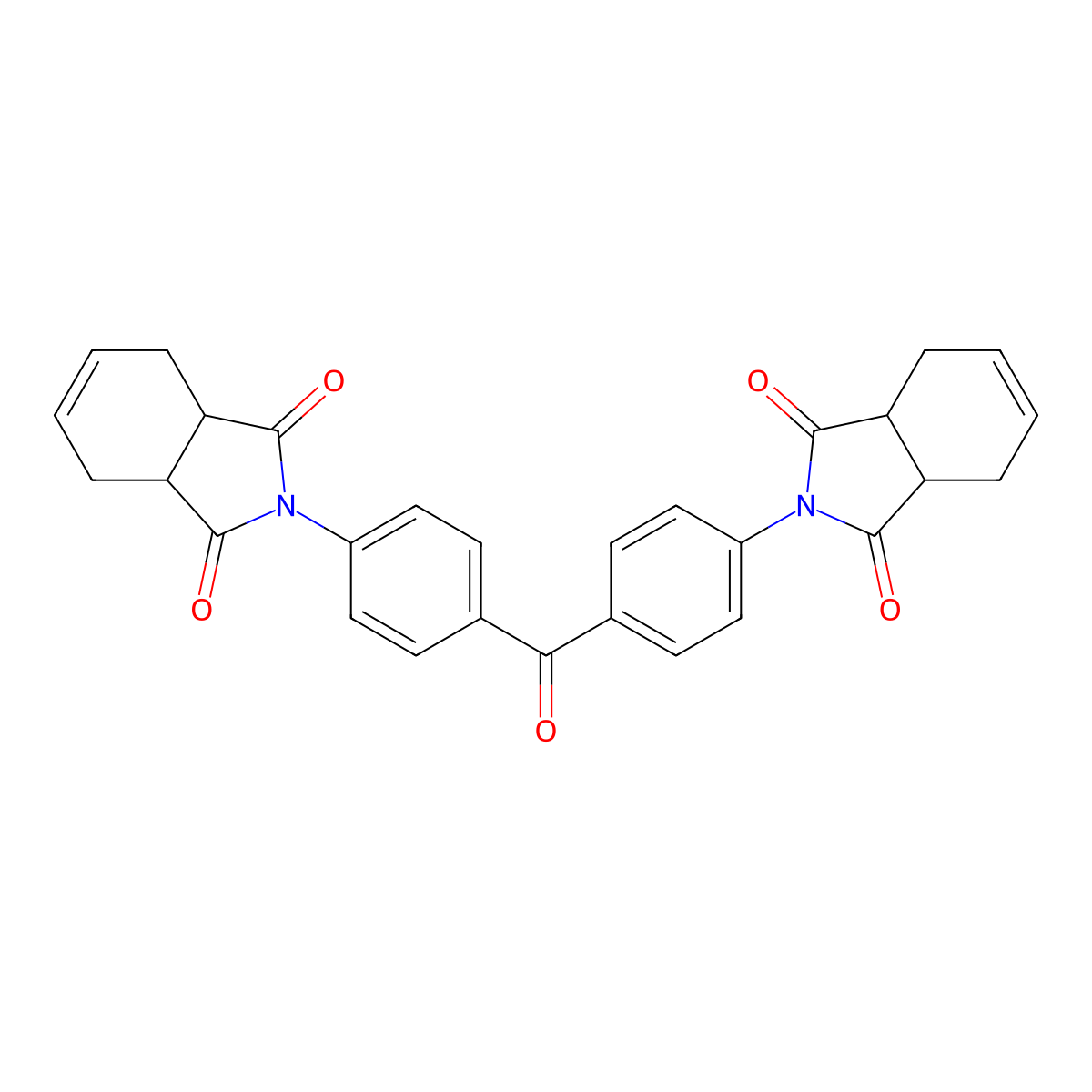 2-[4-[4-(1,3-Dioxo-3a,4,7,7a-tetrahydroisoindol-2-yl)benzoyl]phenyl]-3a,4,7,7a-tetrahydroisoindole-1,3-dione molecular structure, CAS 433924-93-7