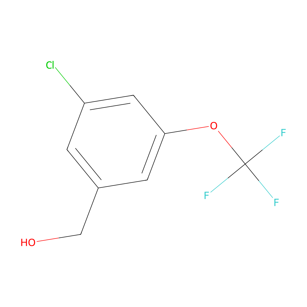 3-Chloro-5-(trifluoromethoxy)benzyl alcohol molecular structure, CAS 433926-47-7