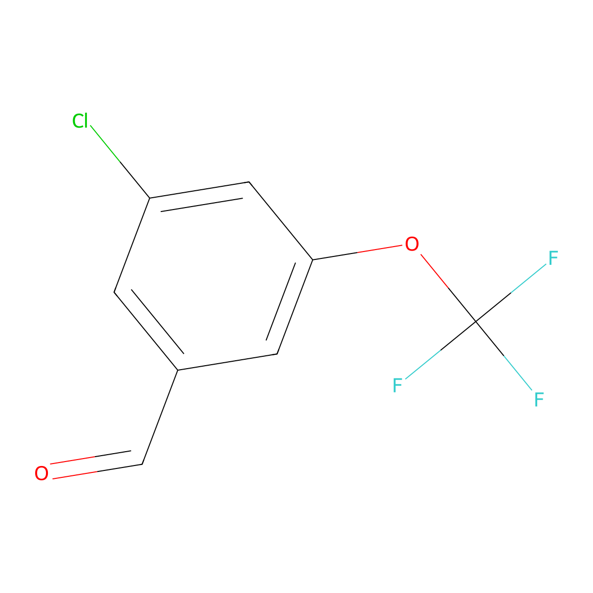 3-Chloro-5-(trifluoromethoxy)benzaldehyde molecular structure, CAS 433926-48-8