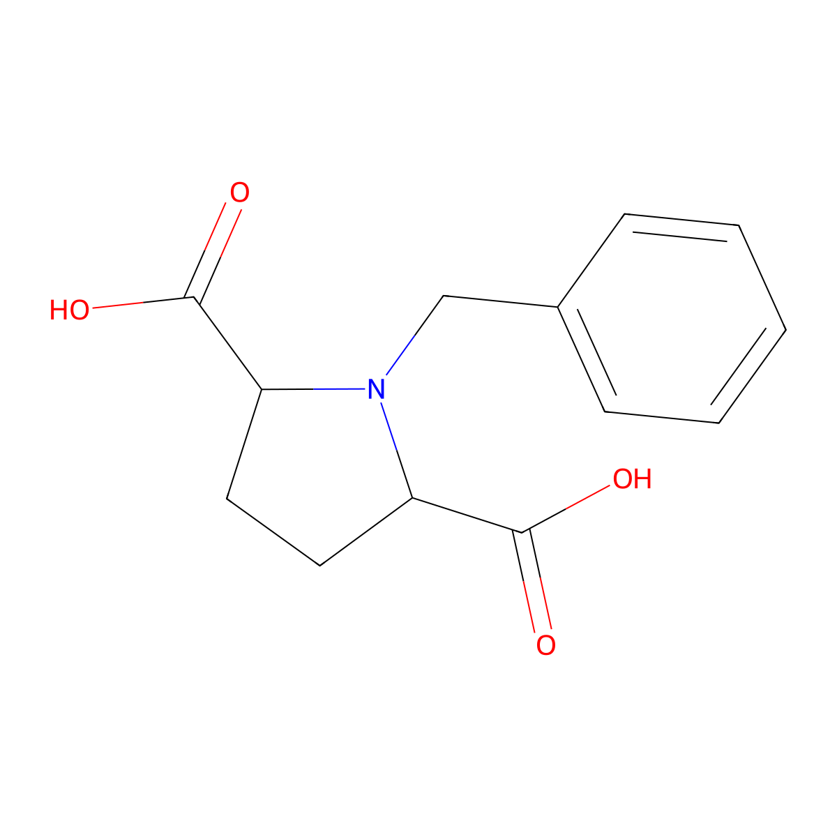 1-benzylpyrrolidine-2,5-dicarboxylic Acid molecular structure, CAS 433933-93-8