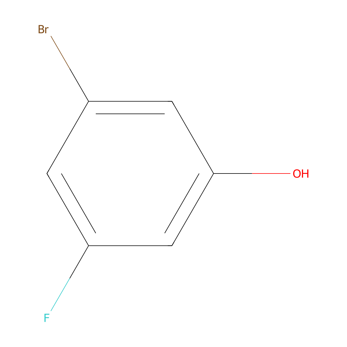 3-Bromo-5-fluorophenol molecular structure, CAS 433939-27-6