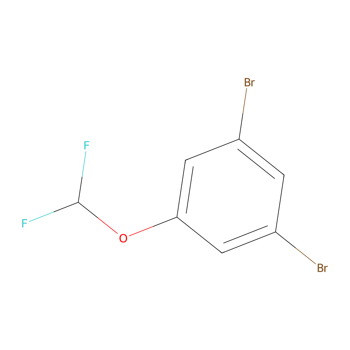 1,3-Dibromo-5-(difluoromethoxy)benzene molecular structure, CAS 433939-48-1