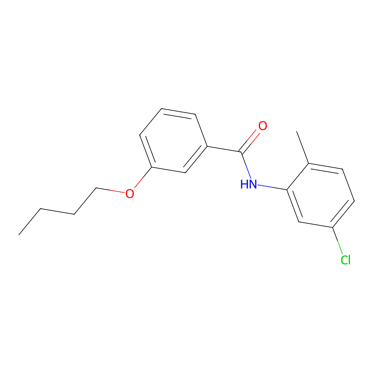 3-butoxy-N-(5-chloro-2-methylphenyl)benzamide molecular structure, CAS 433941-63-0