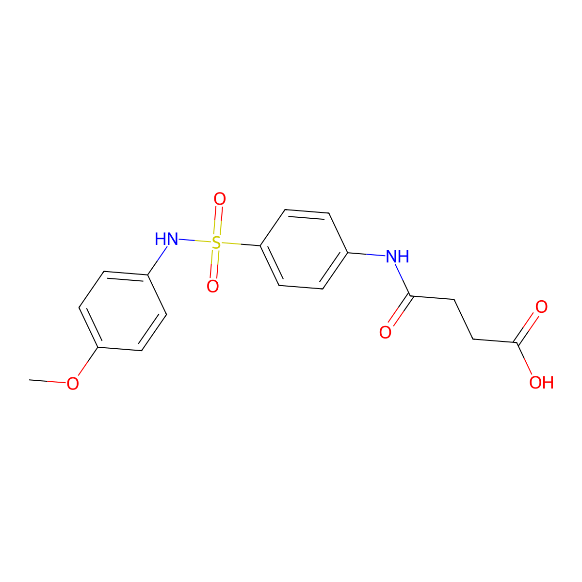 4-[4-[(4-Methoxyphenyl)sulfamoyl]anilino]-4-oxobutanoic acid molecular structure, CAS 433941-68-5