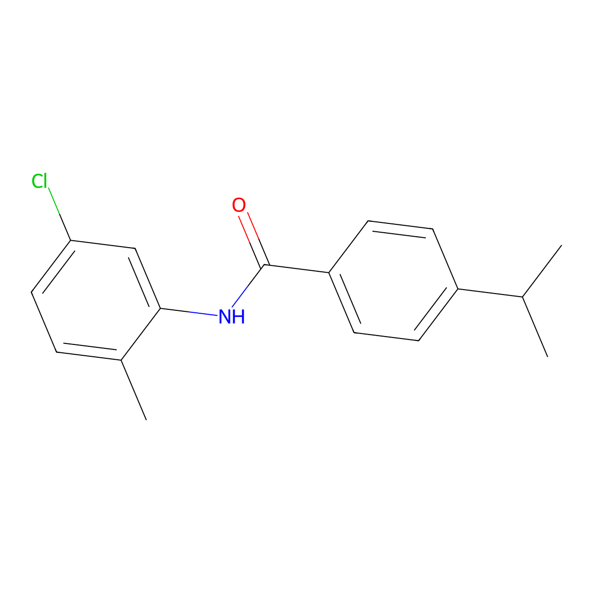 N-(5-chloro-2-methylphenyl)-4-propan-2-ylbenzamide molecular structure, CAS 433942-00-8