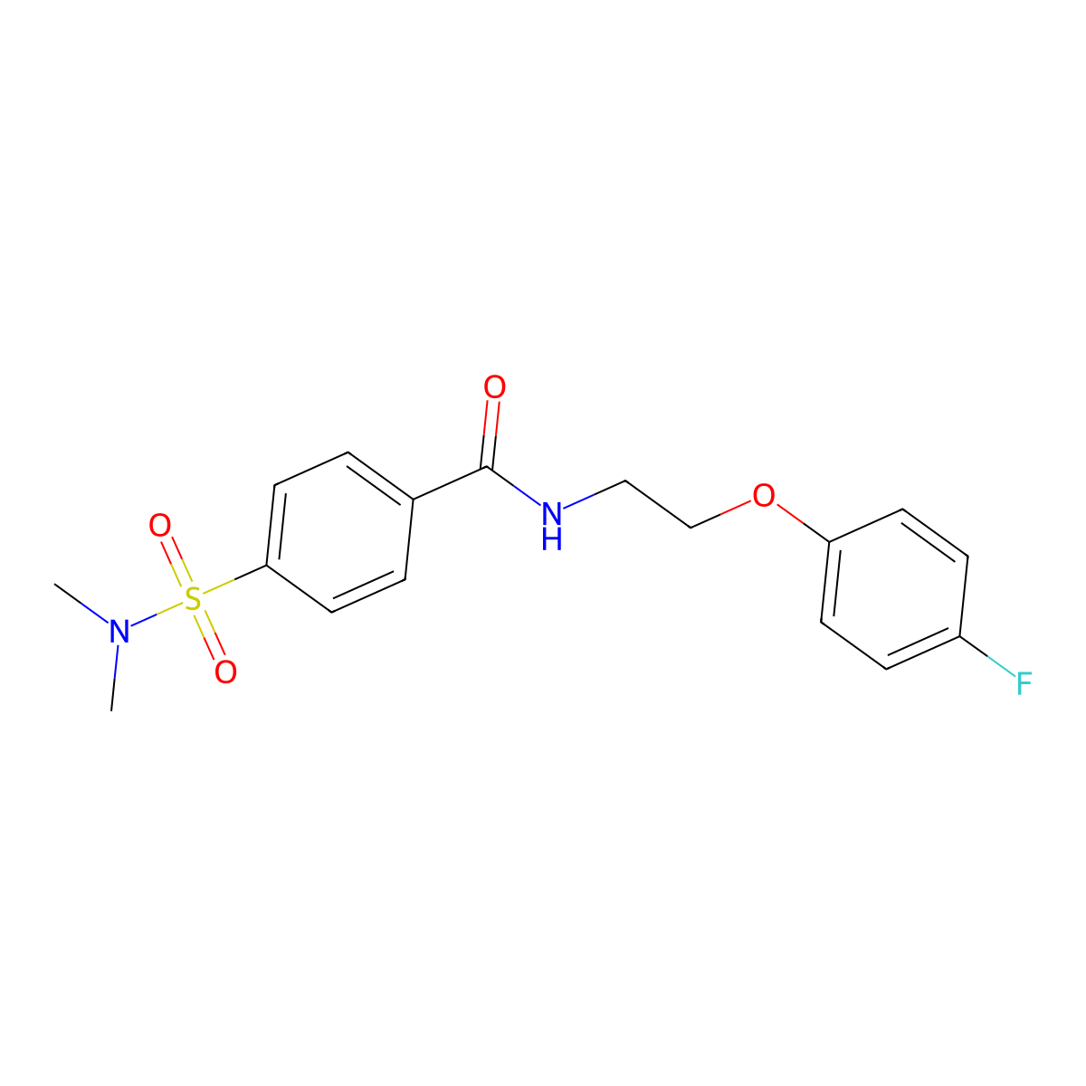 4-(dimethylsulfamoyl)-N-[2-(4-fluorophenoxy)ethyl]benzamide molecular structure, CAS 433942-60-0