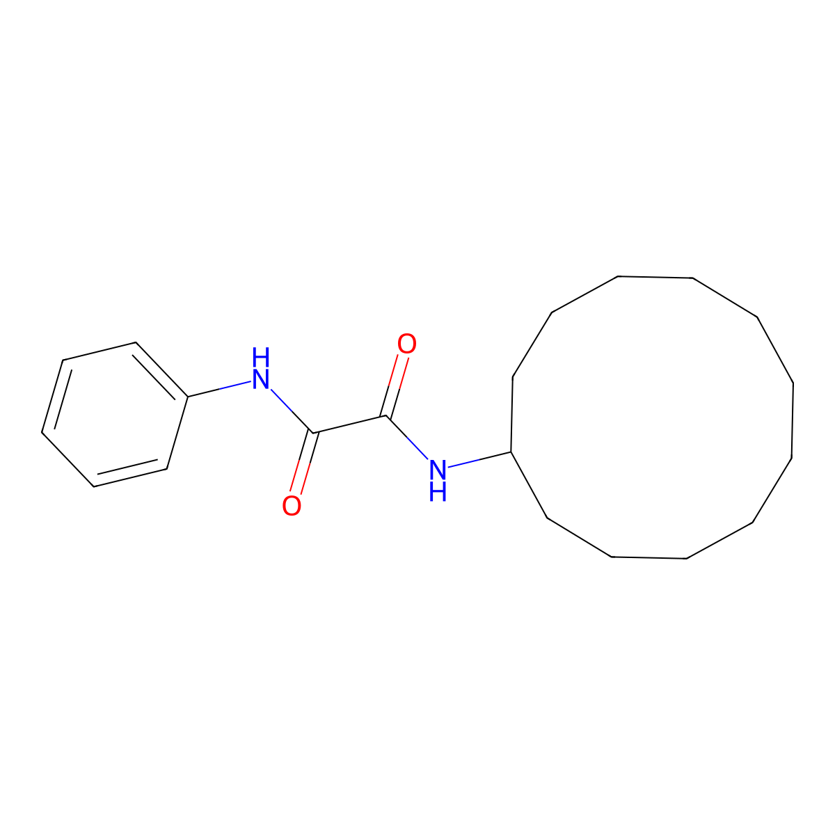 N-cyclododecyl-N'-phenyloxamide molecular structure, CAS 433944-92-4