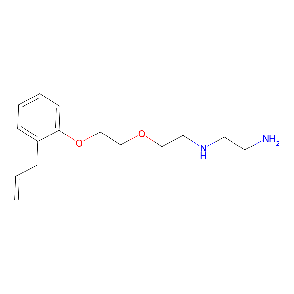 N'-[2-[2-(2-prop-2-enylphenoxy)ethoxy]ethyl]ethane-1,2-diamine molecular structure, CAS 433944-94-6