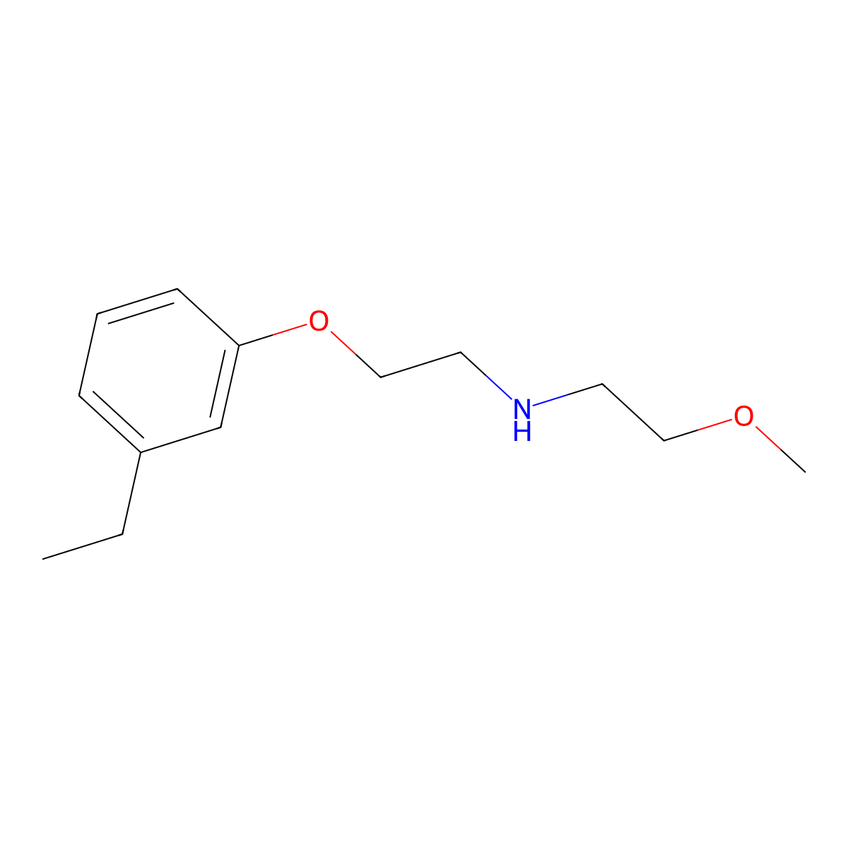 Ethanamine, N-[2-(3-ethylphenoxy)ethyl]-2-methoxy-(9CI) molecular structure, CAS 433945-47-2