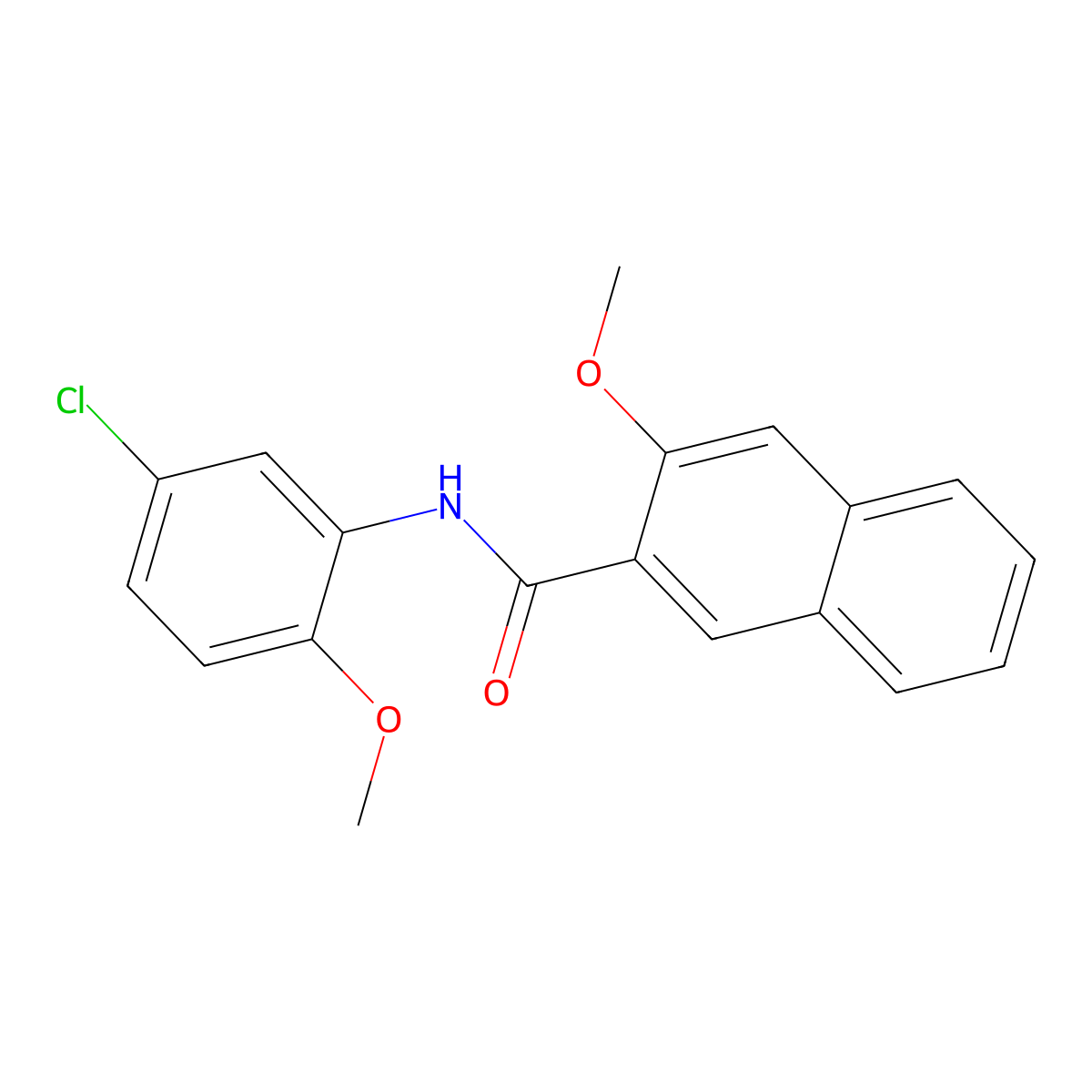 N-(5-chloro-2-methoxyphenyl)-3-methoxynaphthalene-2-carboxamide molecular structure, CAS 433946-40-8