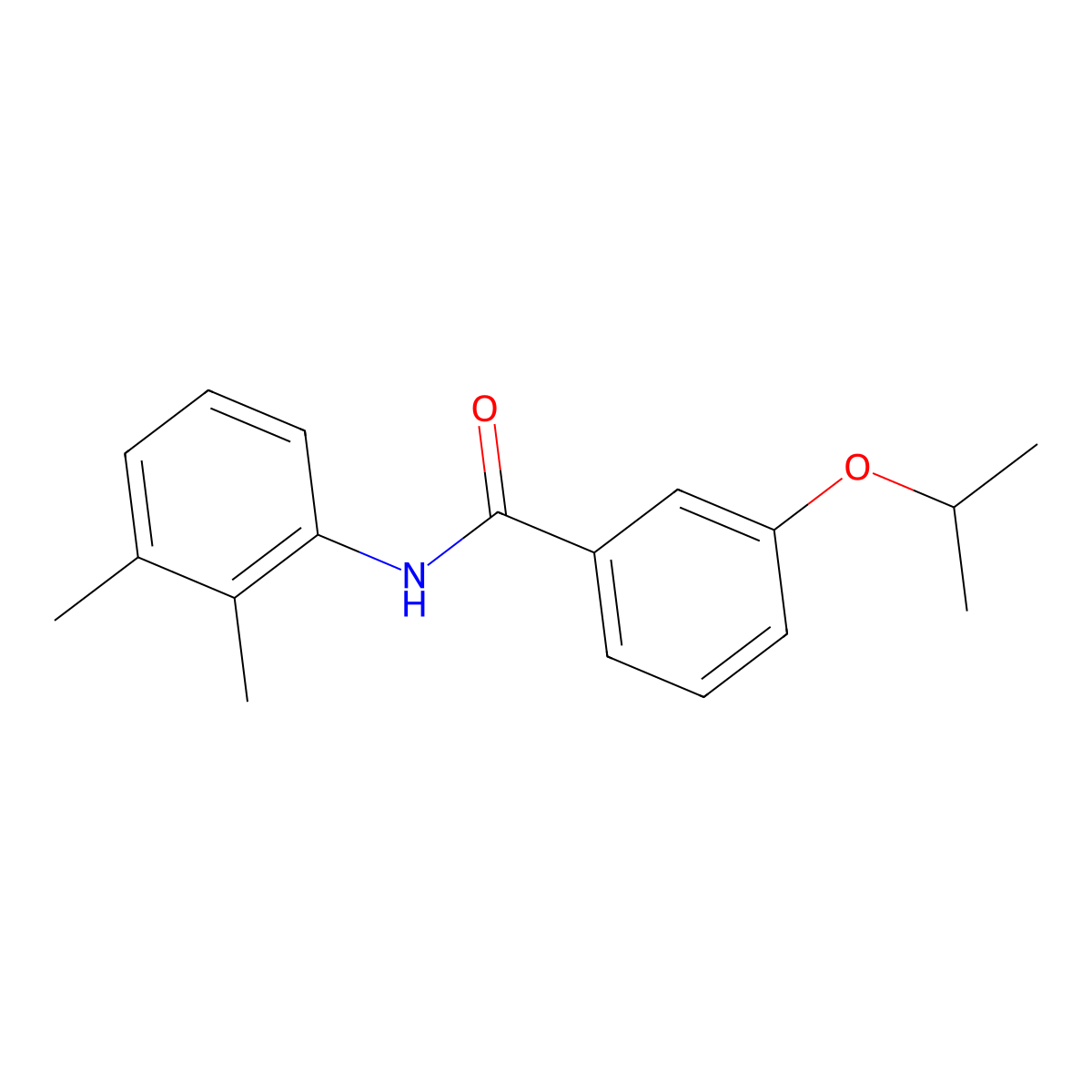 N-(2,3-dimethylphenyl)-3-(propan-2-yloxy)benzamide molecular structure, CAS 433946-42-0