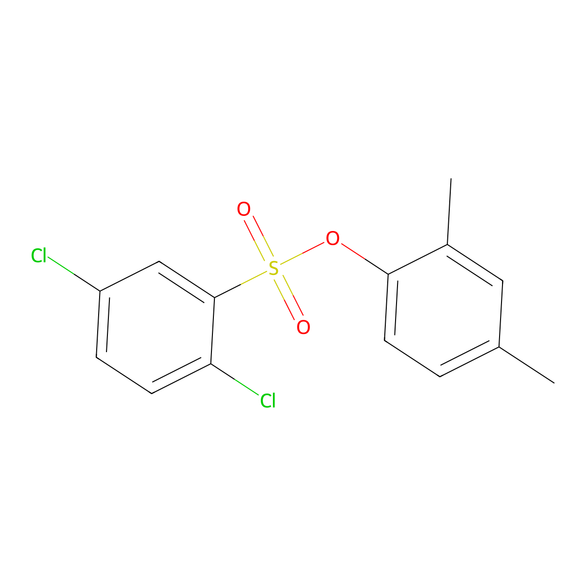 2,4-Dimethylphenyl 2,5-dichlorobenzenesulfonate molecular structure, CAS 433953-04-9