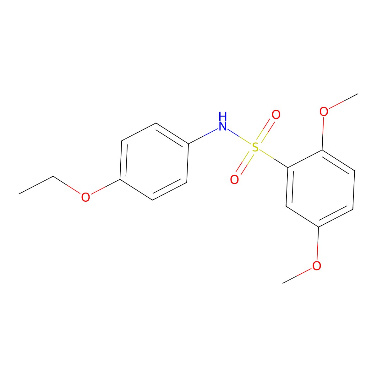 N-(4-ethoxyphenyl)-2,5-dimethoxybenzenesulfonamide molecular structure, CAS 433953-64-1