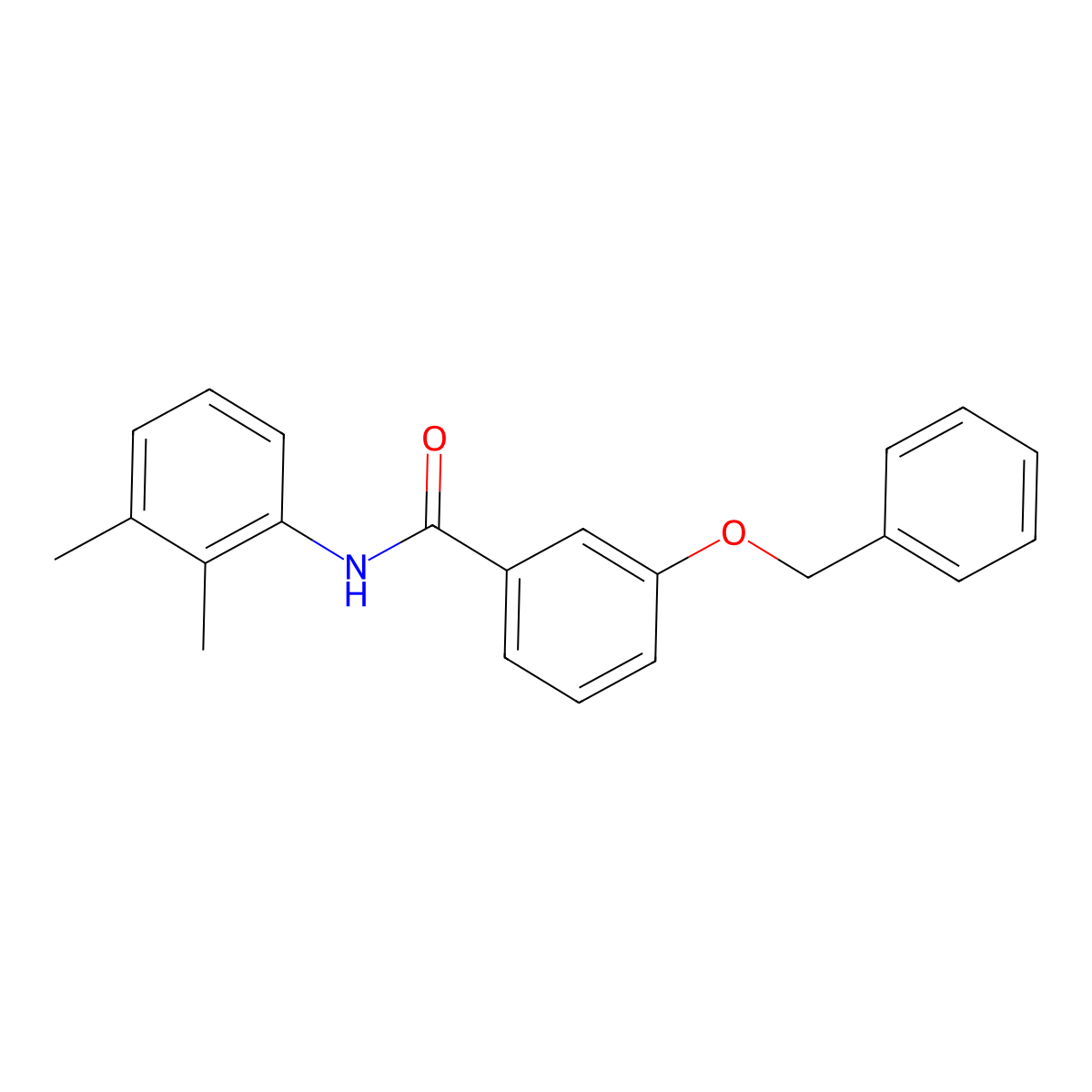 N-(2,3-dimethylphenyl)-3-phenylmethoxybenzamide molecular structure, CAS 433954-44-0