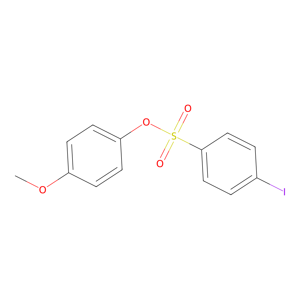 4-Methoxyphenyl 4-iodobenzenesulfonate molecular structure, CAS 433962-31-3