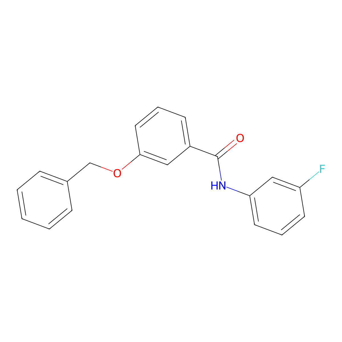 3-(benzyloxy)-N-(3-fluorophenyl)benzamide molecular structure, CAS 433963-94-1