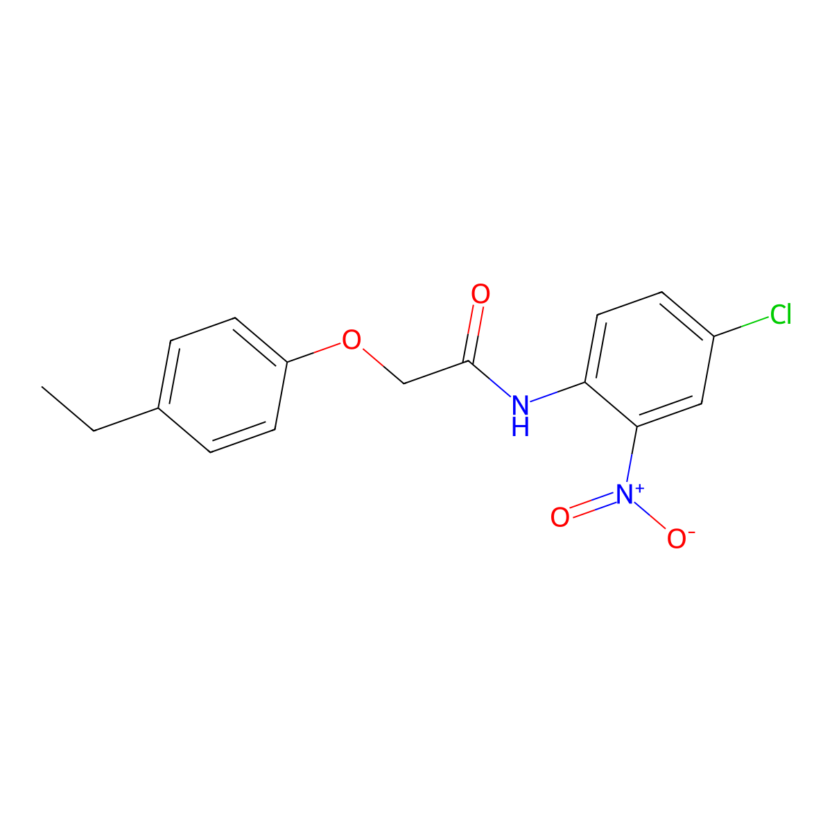 N-(4-chloro-2-nitrophenyl)-2-(4-ethylphenoxy)acetamide molecular structure, CAS 433963-98-5
