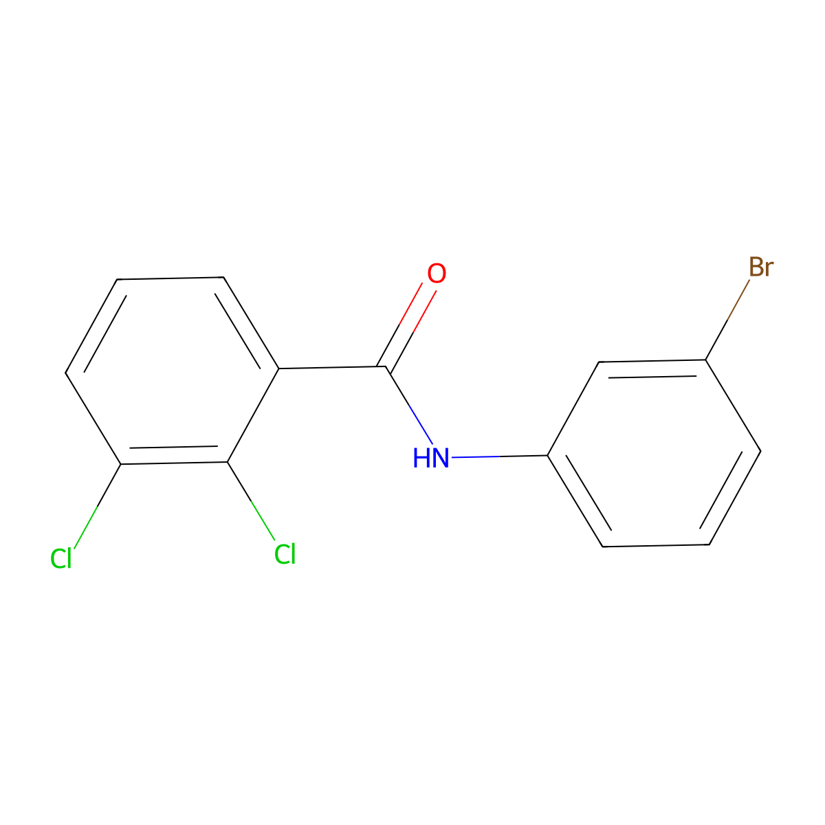 N-(3-bromophenyl)-2,3-dichlorobenzamide molecular structure, CAS 433964-50-2