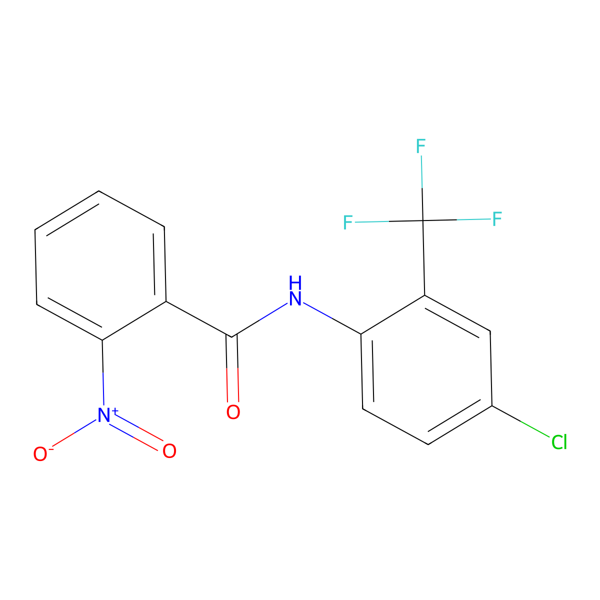 N-[4-chloro-2-(trifluoromethyl)phenyl]-2-nitrobenzamide molecular structure, CAS 433964-75-1