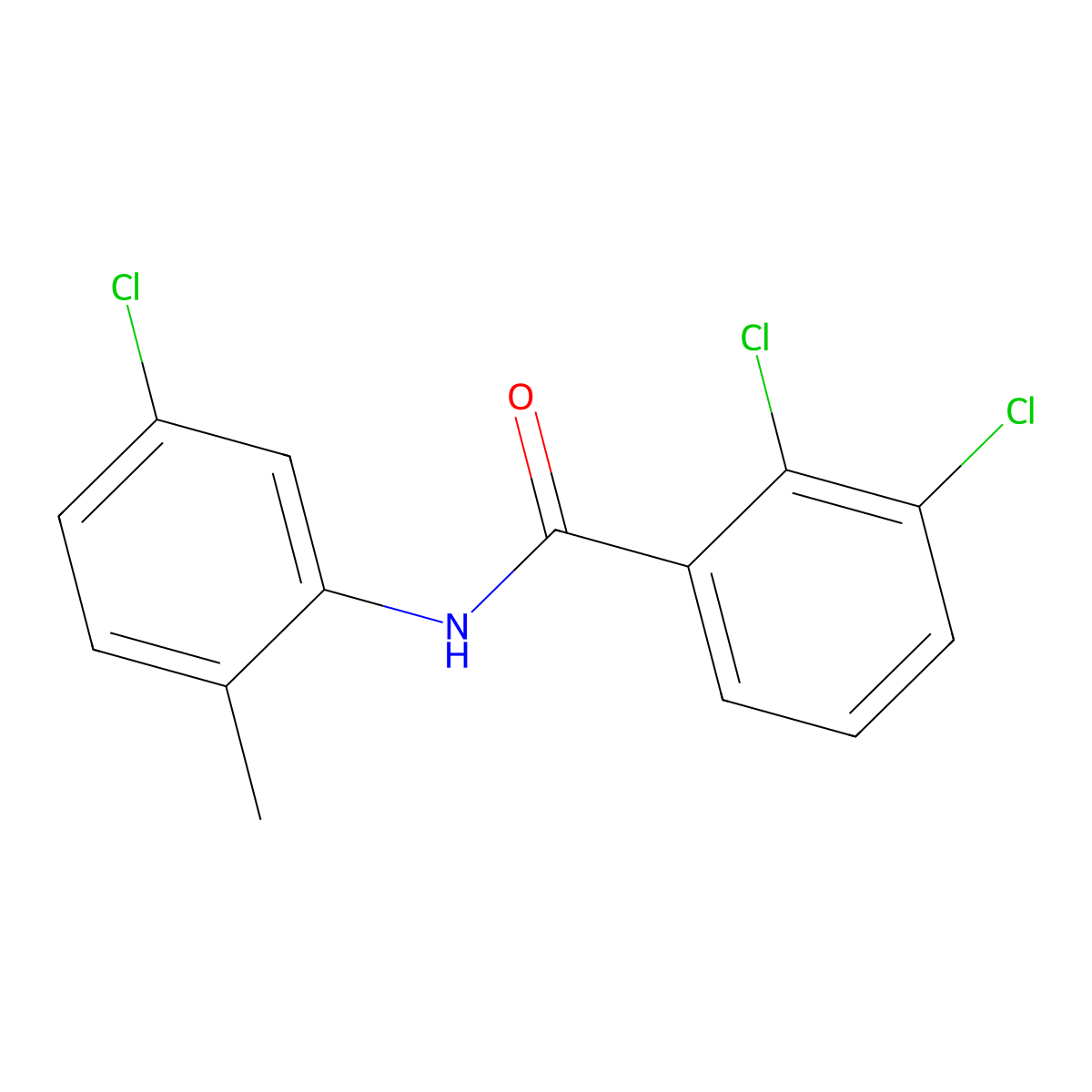2,3-dichloro-N-(5-chloro-2-methylphenyl)benzamide molecular structure, CAS 433965-80-1