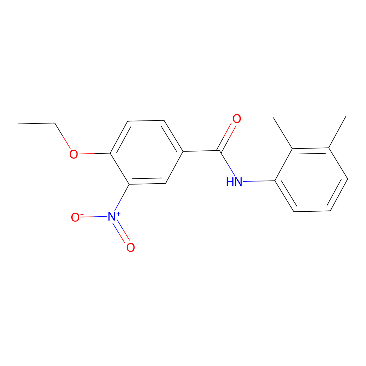 N-(2,3-dimethylphenyl)-4-ethoxy-3-nitrobenzamide molecular structure, CAS 433967-42-1