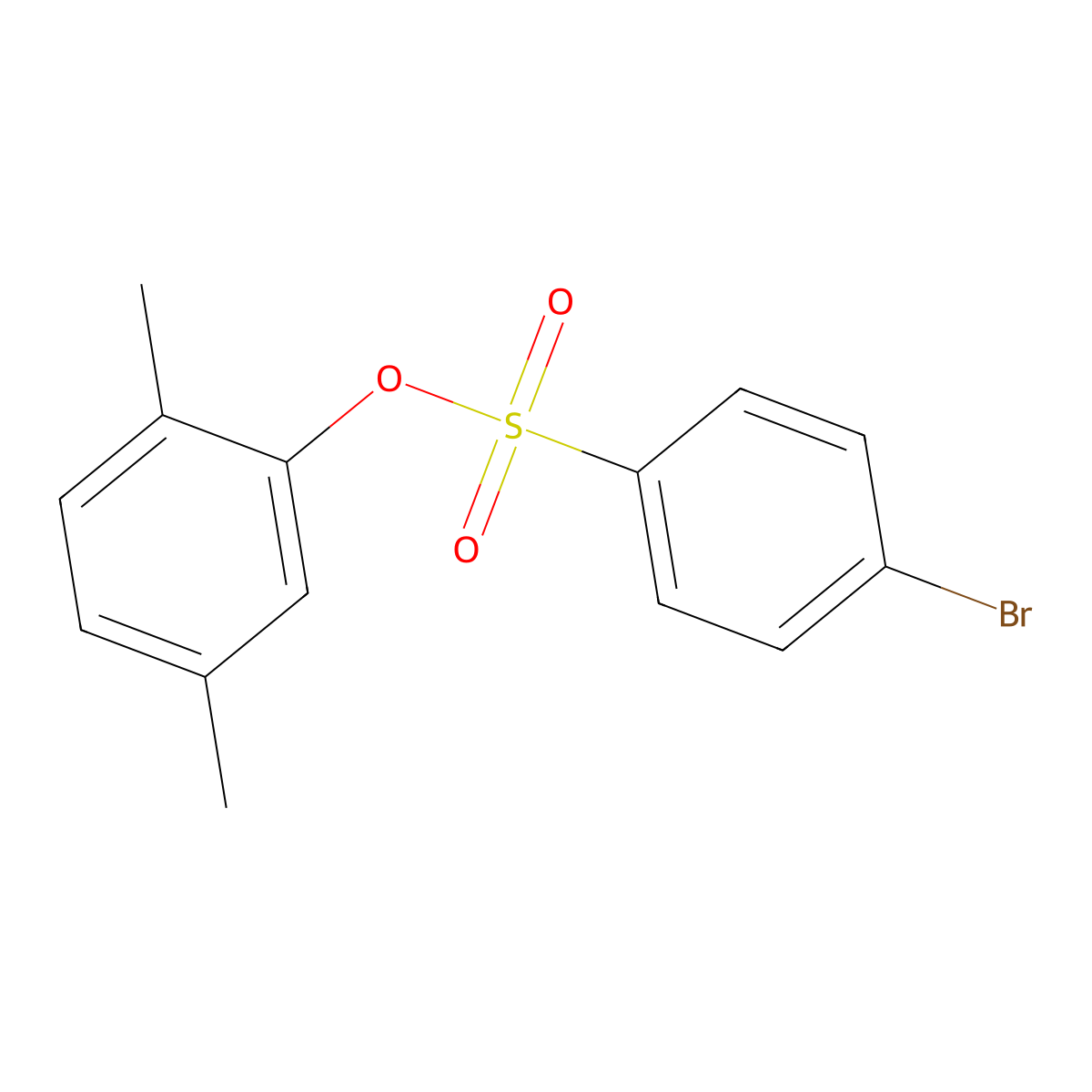 2,5-Dimethylphenyl 4-bromobenzenesulfonate molecular structure, CAS 433971-03-0
