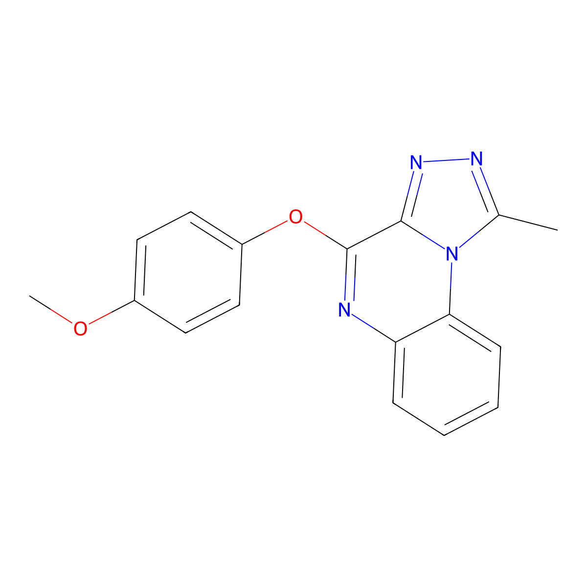 4-(4-Methoxyphenoxy)-1-methyl-[1,2,4]triazolo[4,3-a]quinoxaline molecular structure, CAS 433973-33-2