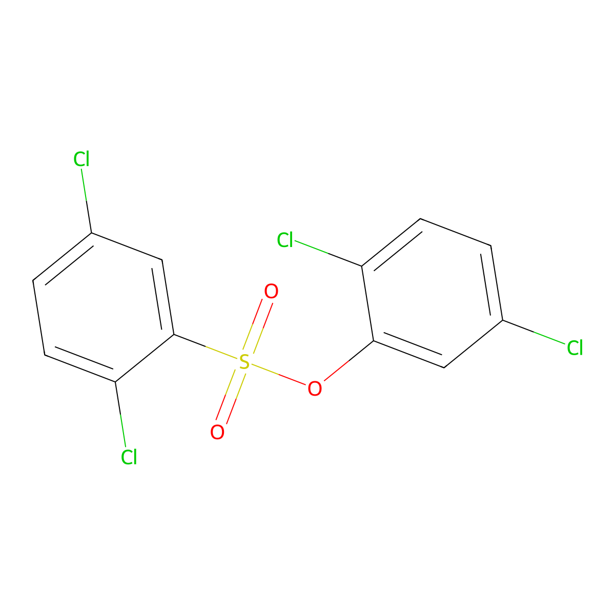 2,5-Dichlorophenyl 2,5-dichlorobenzenesulfonate molecular structure, CAS 433974-82-4