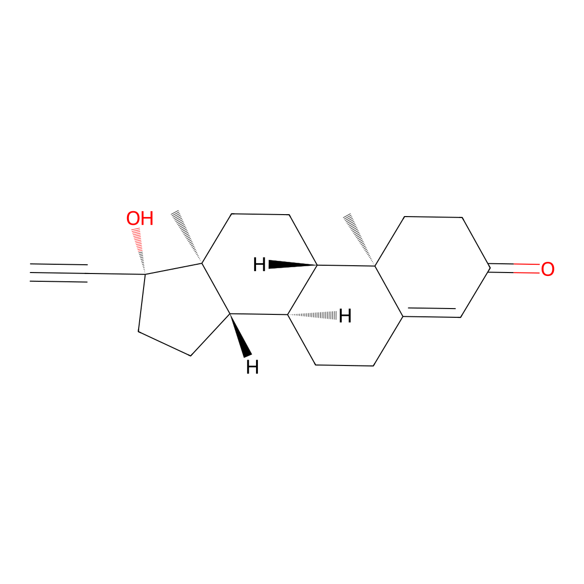 Ethisterone molecular structure, CAS 434-03-7