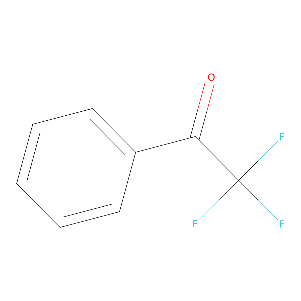 2,2,2-Trifluoroacetophenone molecular structure, CAS 434-45-7
