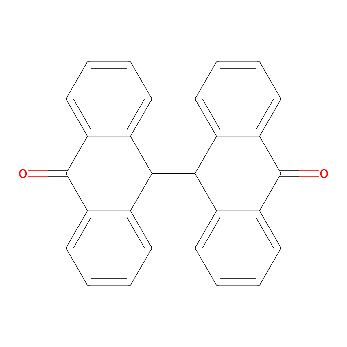 Dianthrone molecular structure, CAS 434-84-4