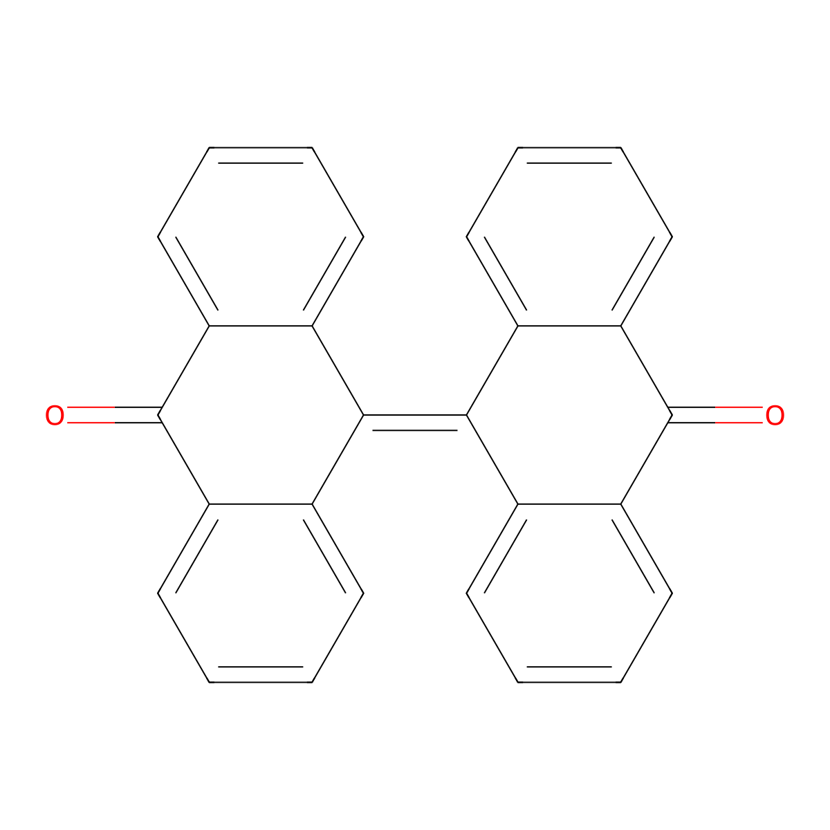 Bianthrone molecular structure, CAS 434-85-5